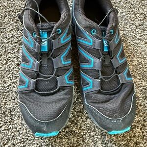 Black and Blue Athletic Shoes